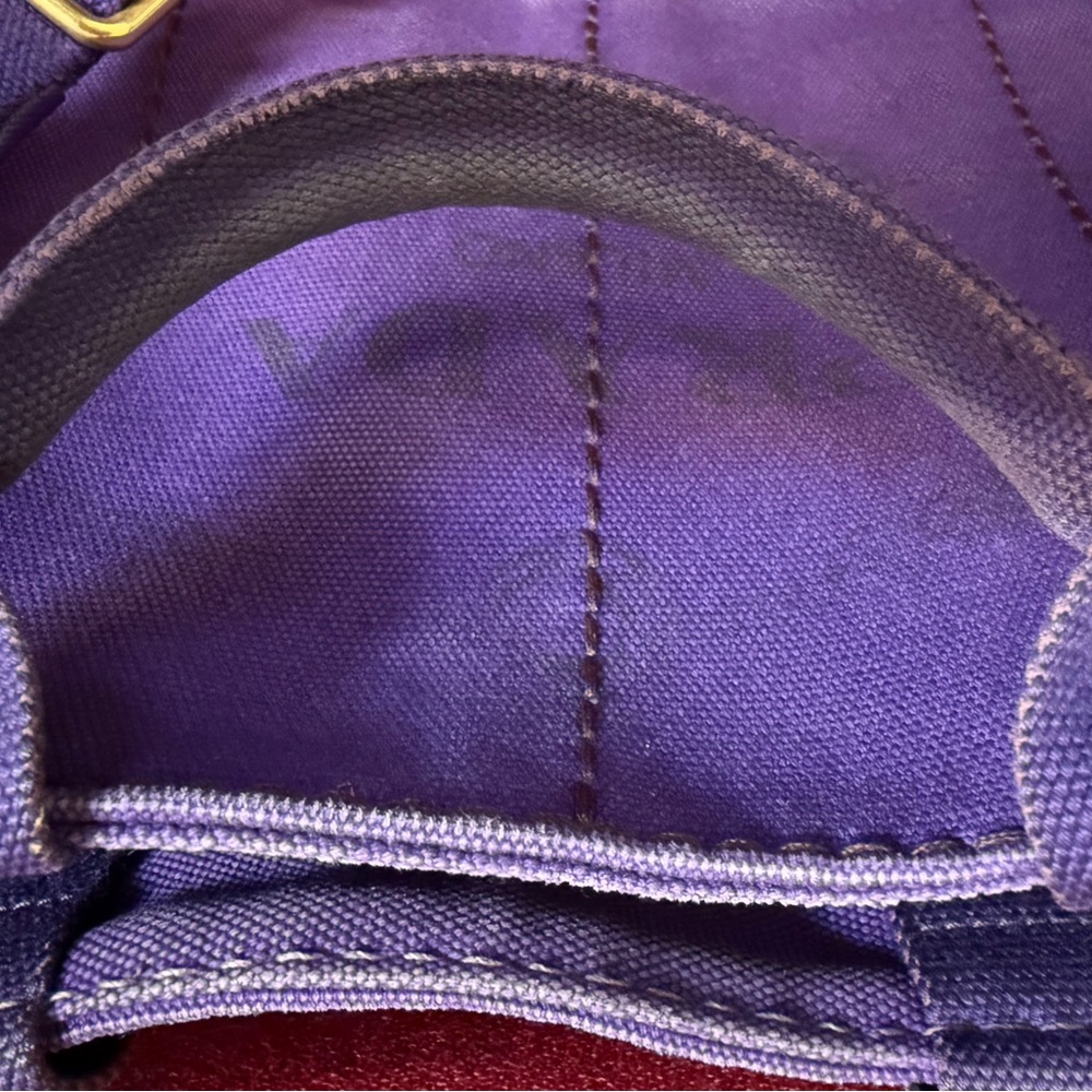 Prada Purple Canvas Tote Bag - Picture 7 of 14